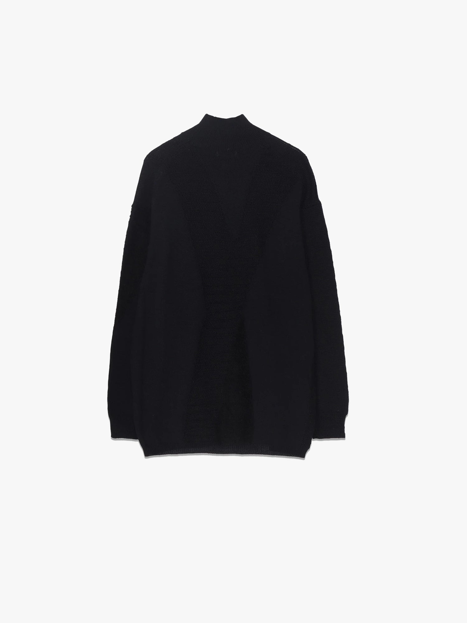 5G1P Panelled Knit High Neck - Black