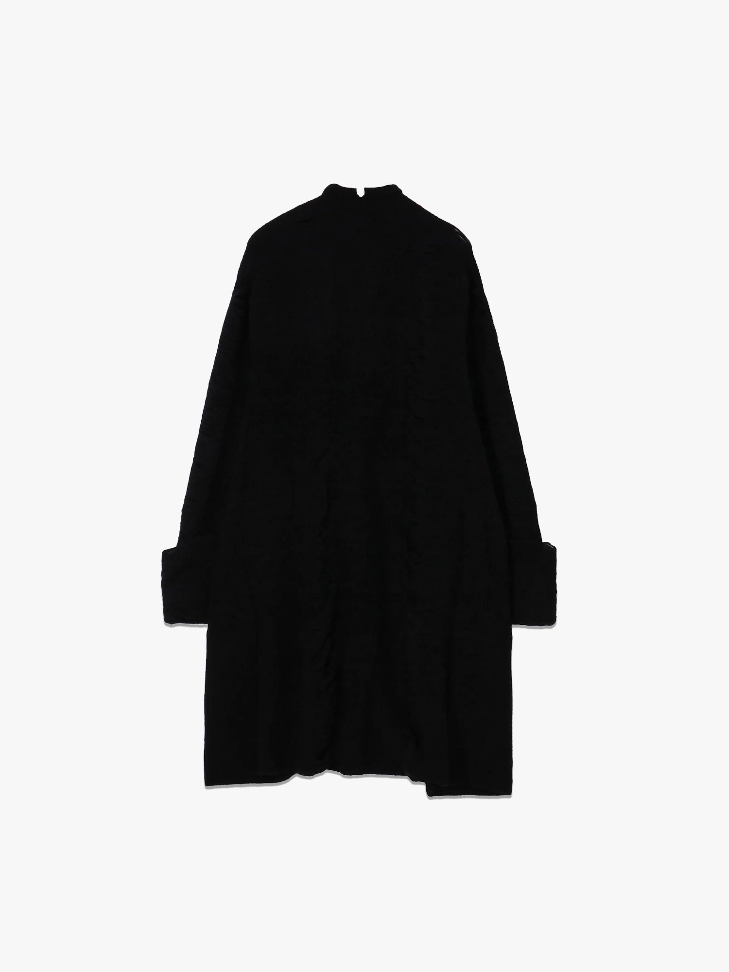 7G3P Half Crushed Long Cardi - Black