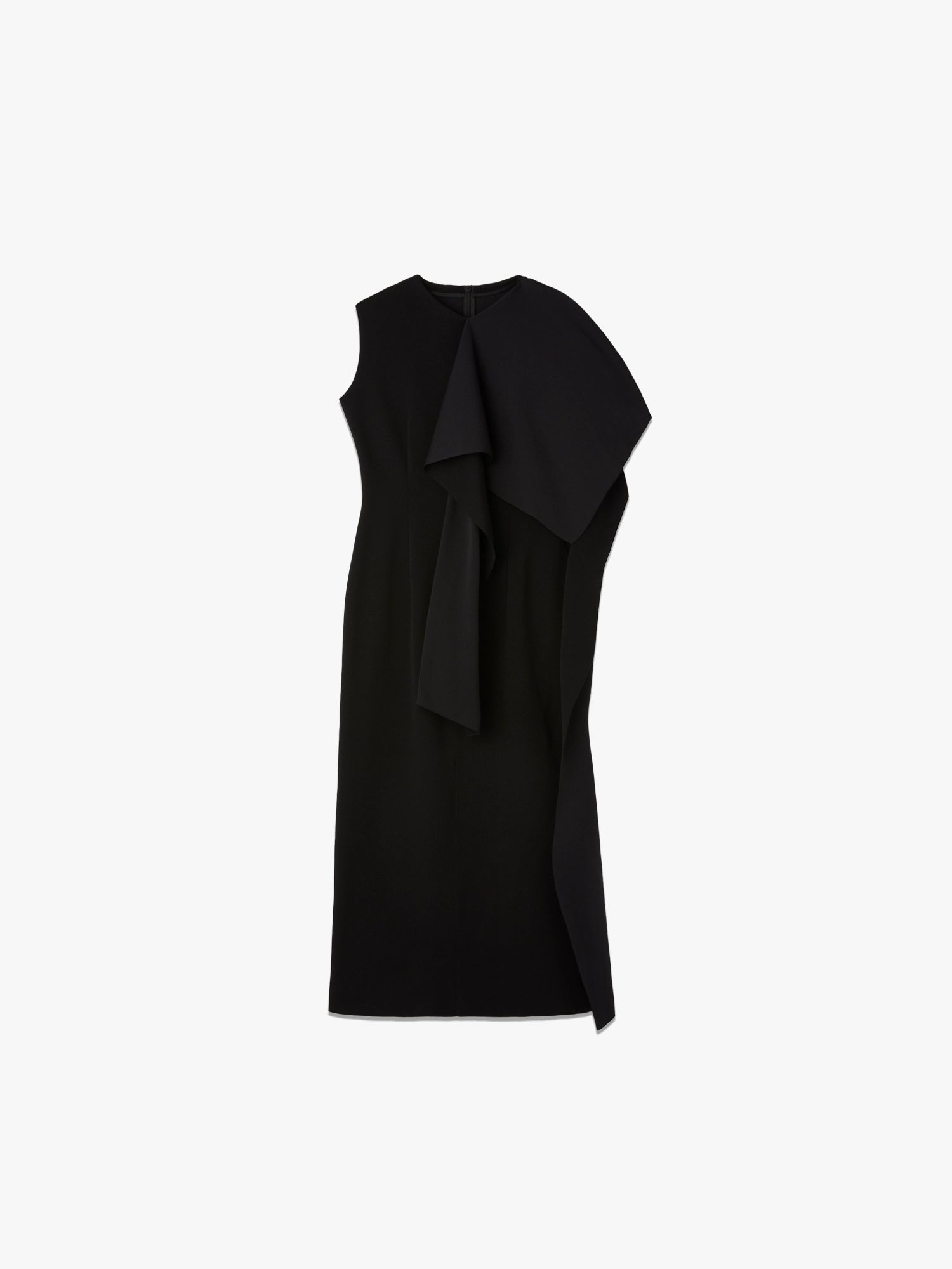 AC Milan Crease Sleeveless Dress - Black