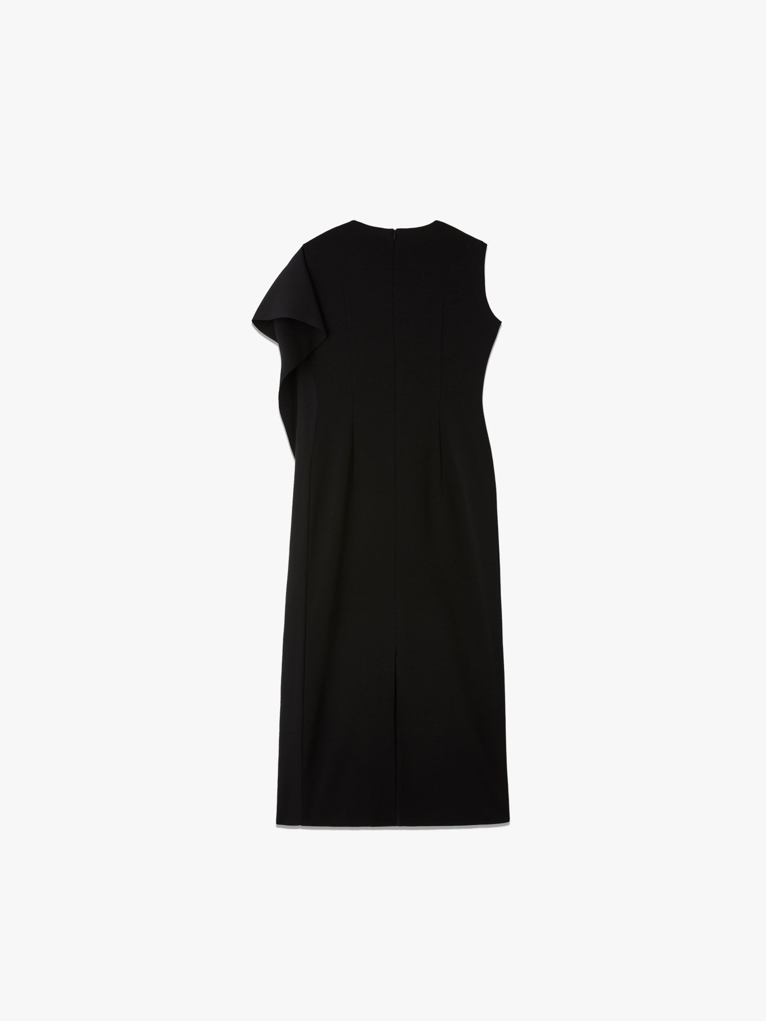AC Milan Crease Sleeveless Dress - Black