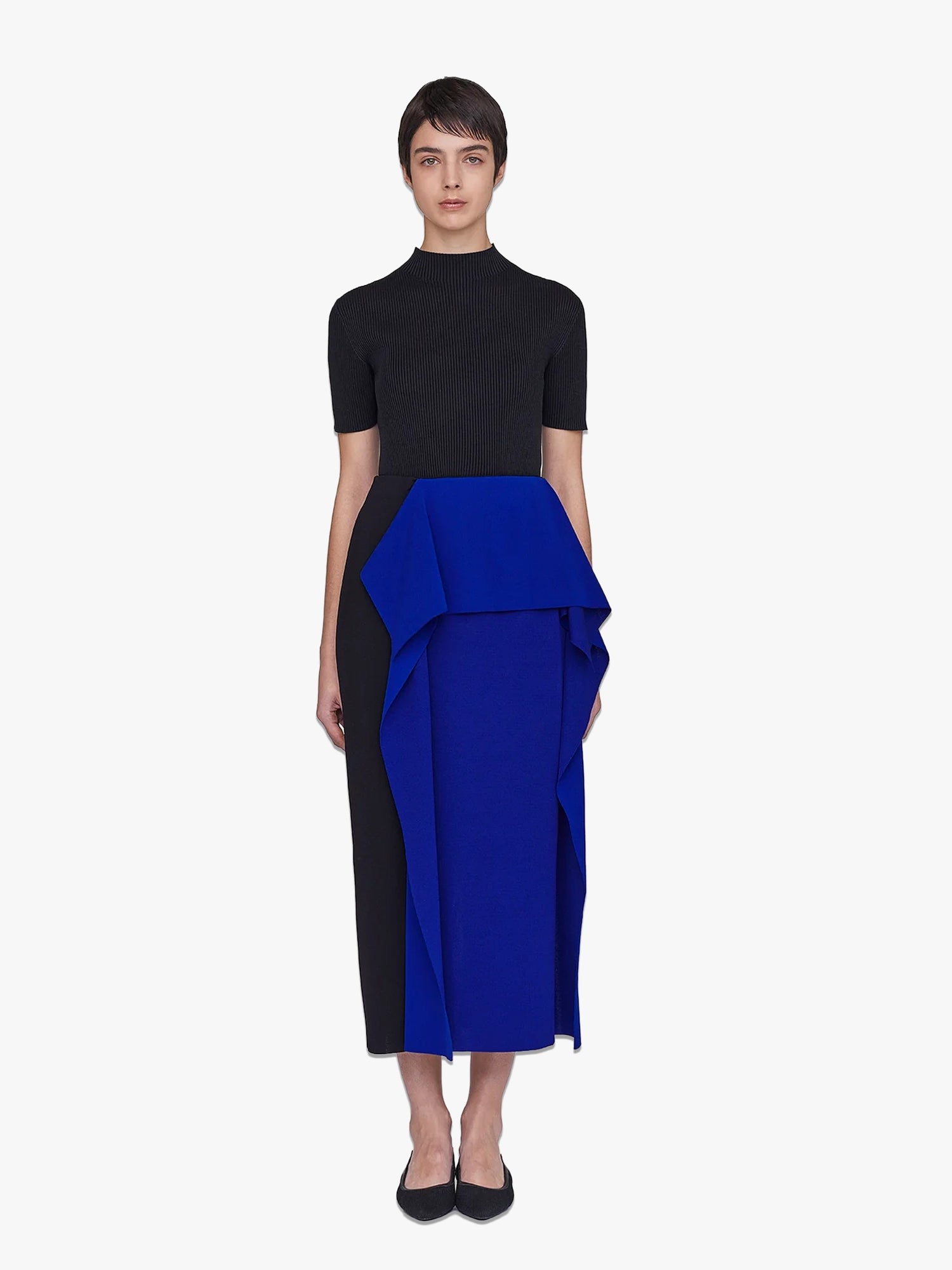 AC Milan Crease Skirt  - Black/Multi