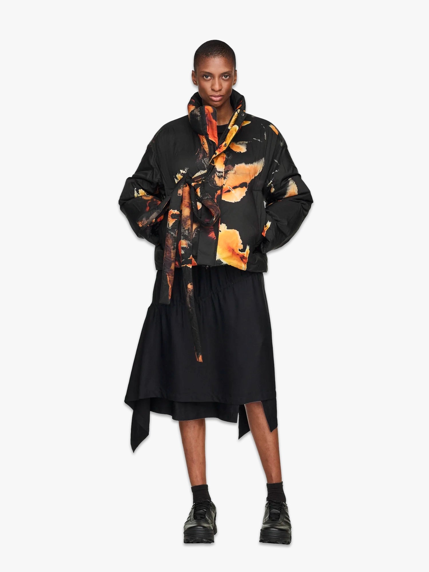 AOP Puffy Jacket - Multico/Black