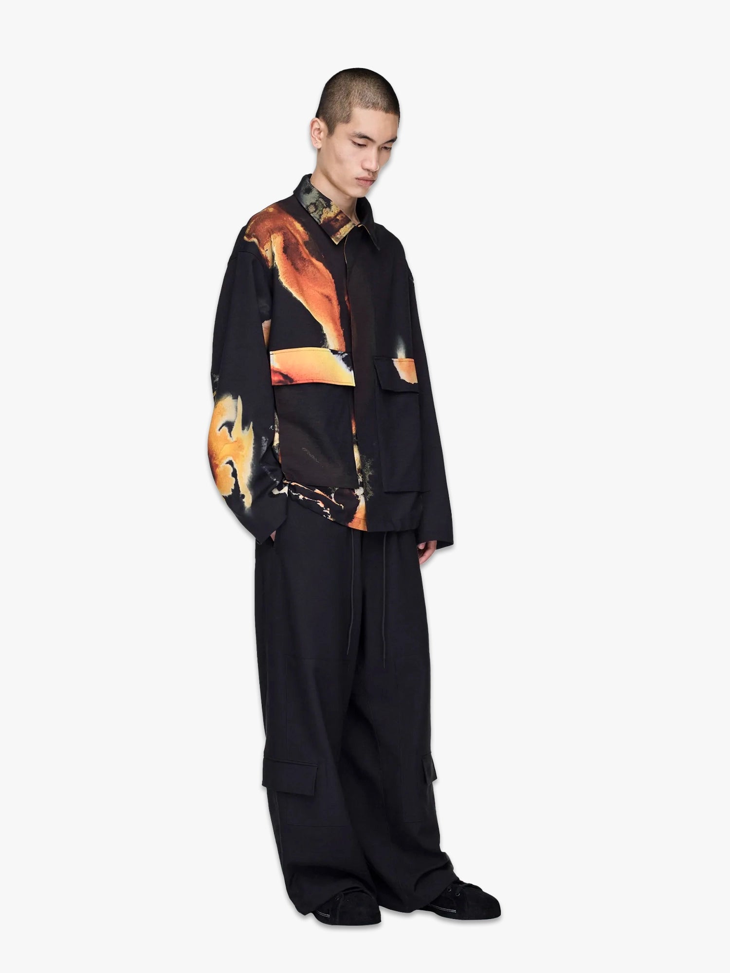 AOP Sport Uniform Coach Jacket - Black/Multico