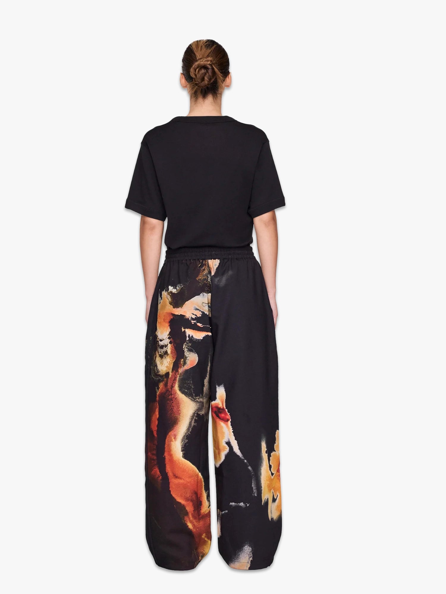 AOP W Sport Uniform Track Pants - Black/Multico