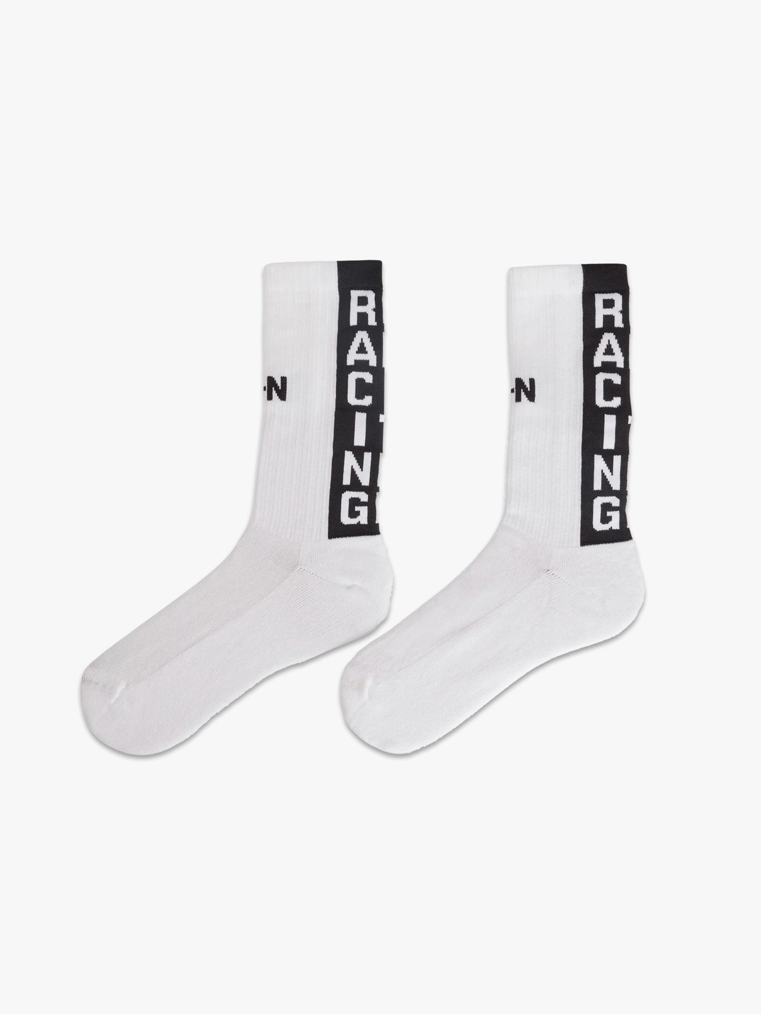NBHD Ribbed Crew Socks - White