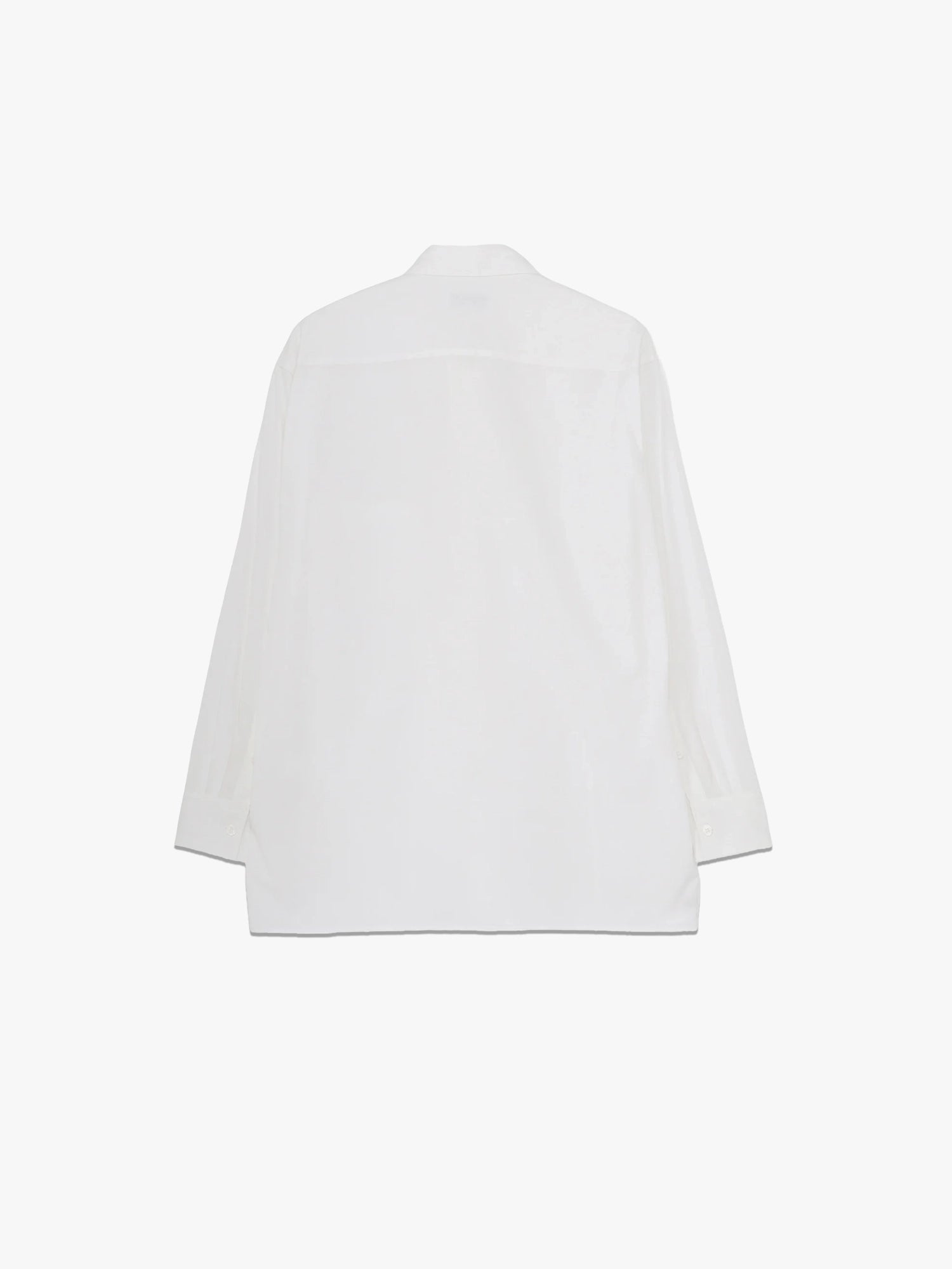 Broad Switching Blouse With Bowtie - White