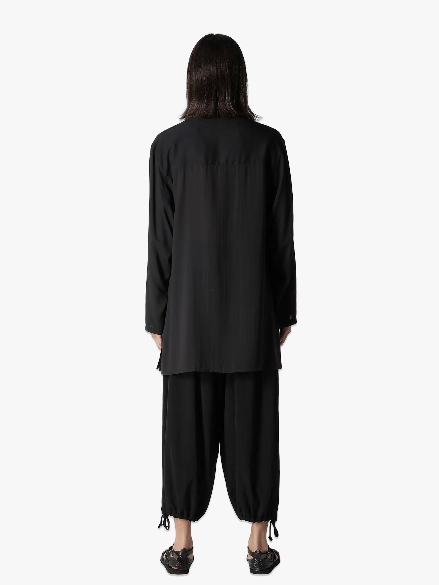 Cellulose Lawn China Blouse - Black