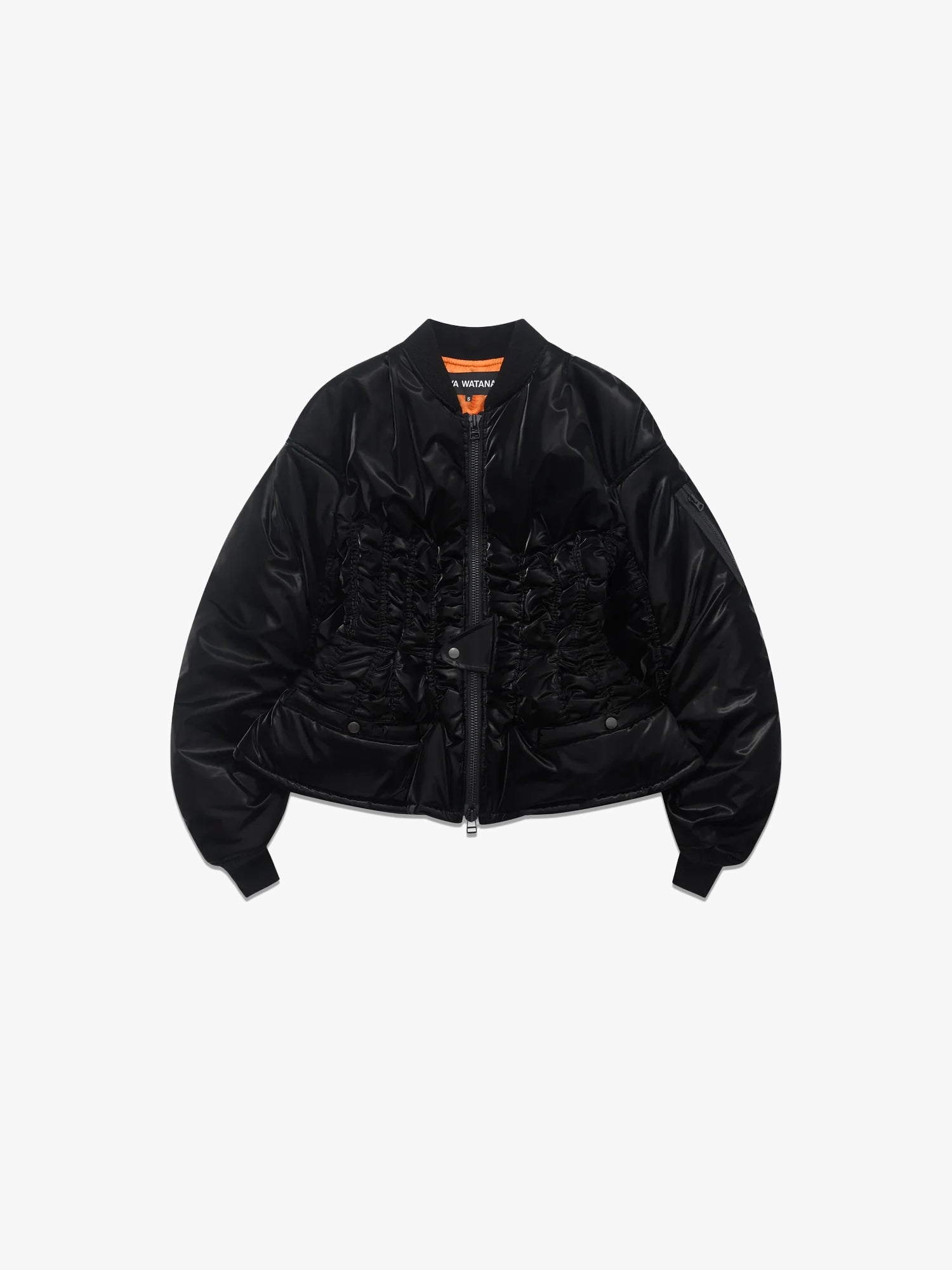 Corseted Bomber Jacket - Black