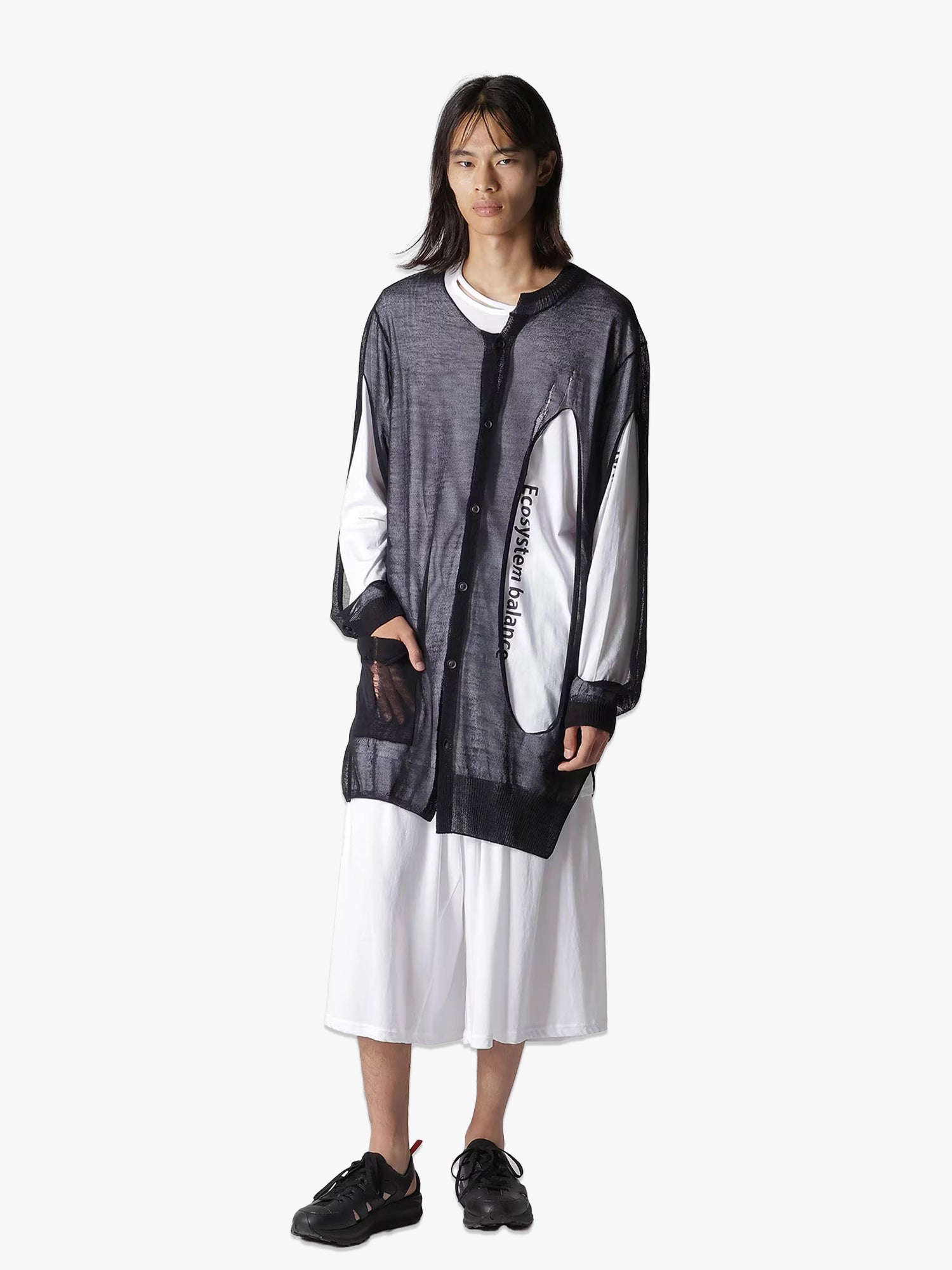Damaged Cardigan - Black