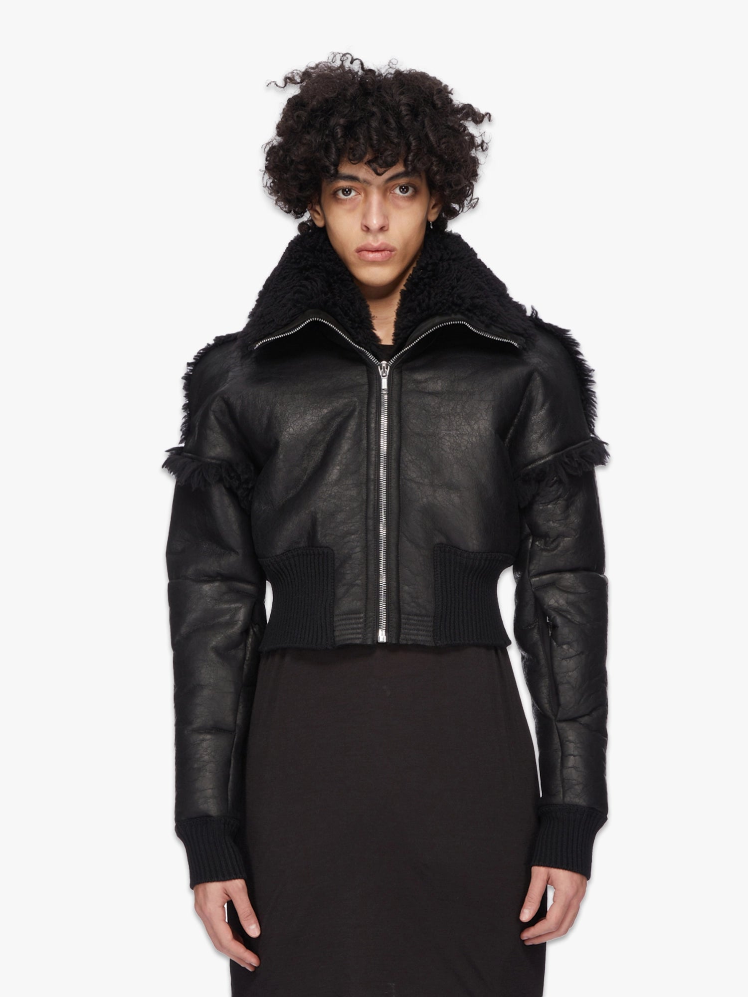 Dracucollar Bomber Jacket - Black