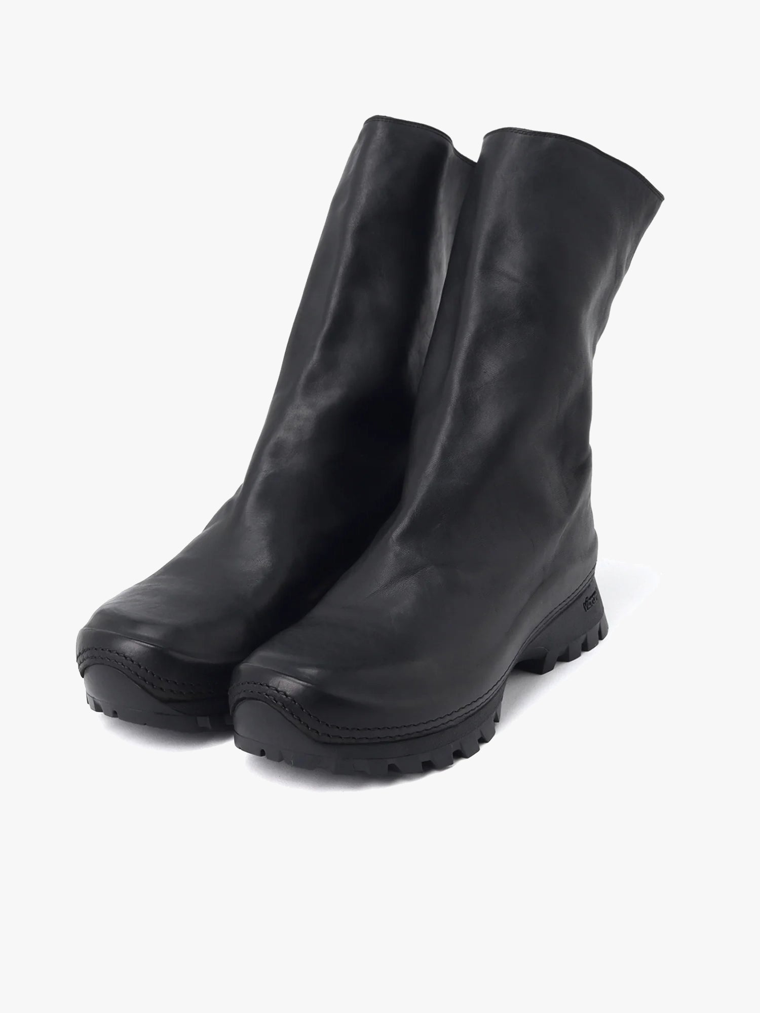 Full Grain Horse Leather Boots - Black