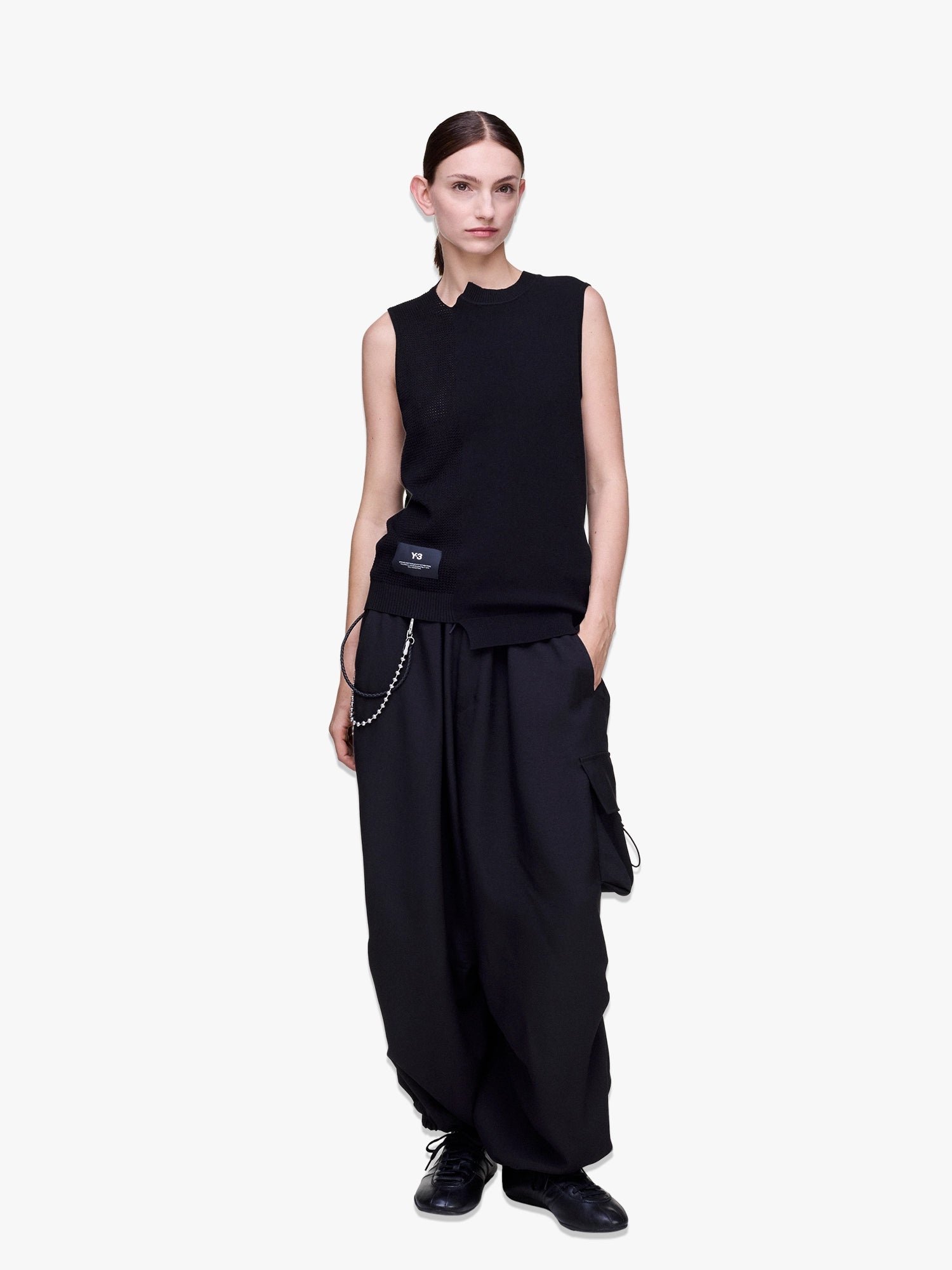 GFX Knitted Vest - Black