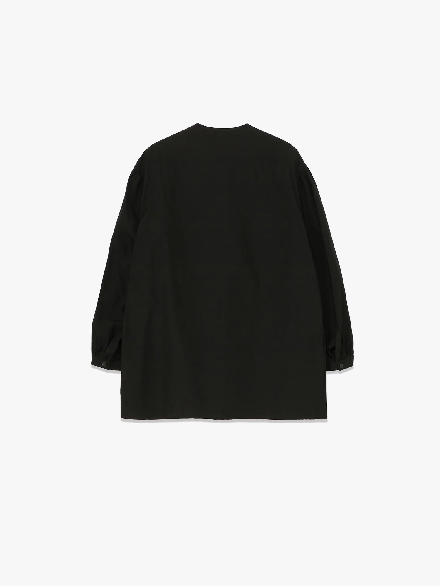 Gathered Sleeve Blouse - Black