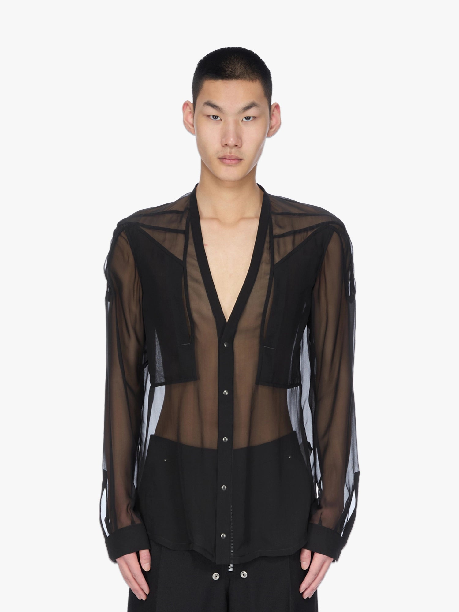 Girdered Larry Shirt - Black