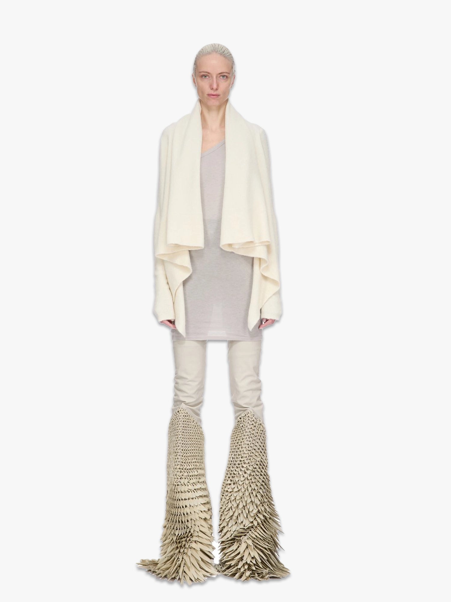 Hooded Medium Wrap - Milk