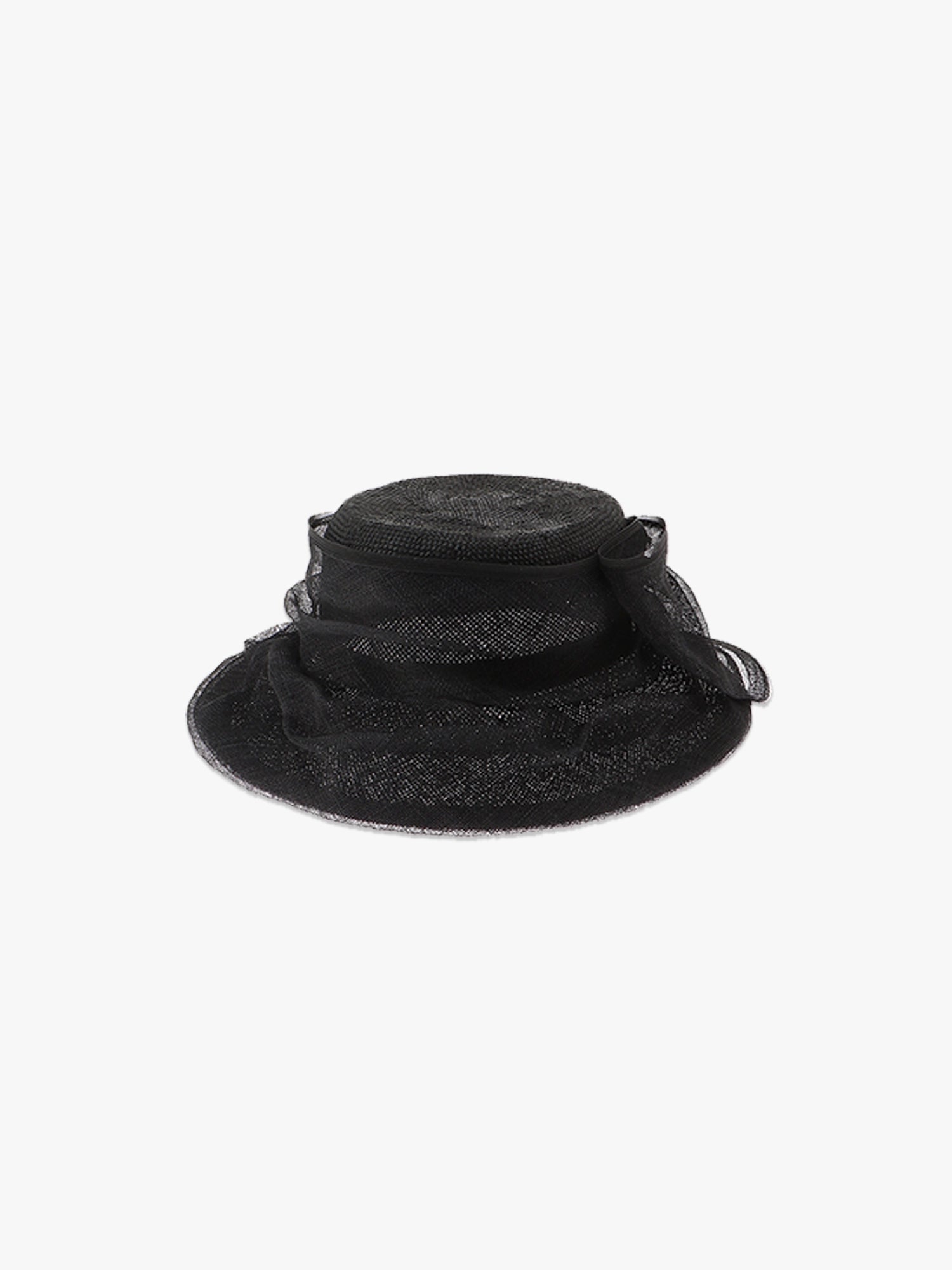 Kenma Grass Sinamay Hat - Black