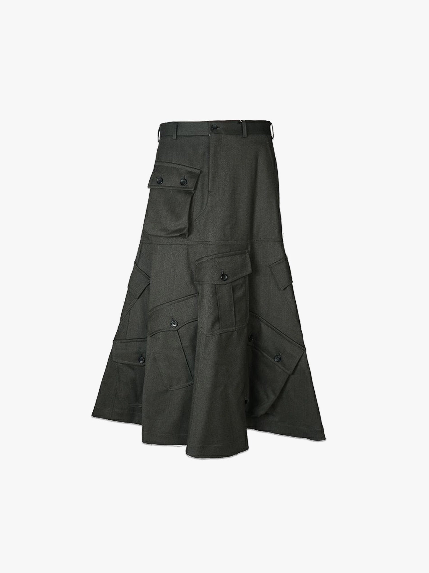 Men's Pocket Panel Skirt - Dark Khaki