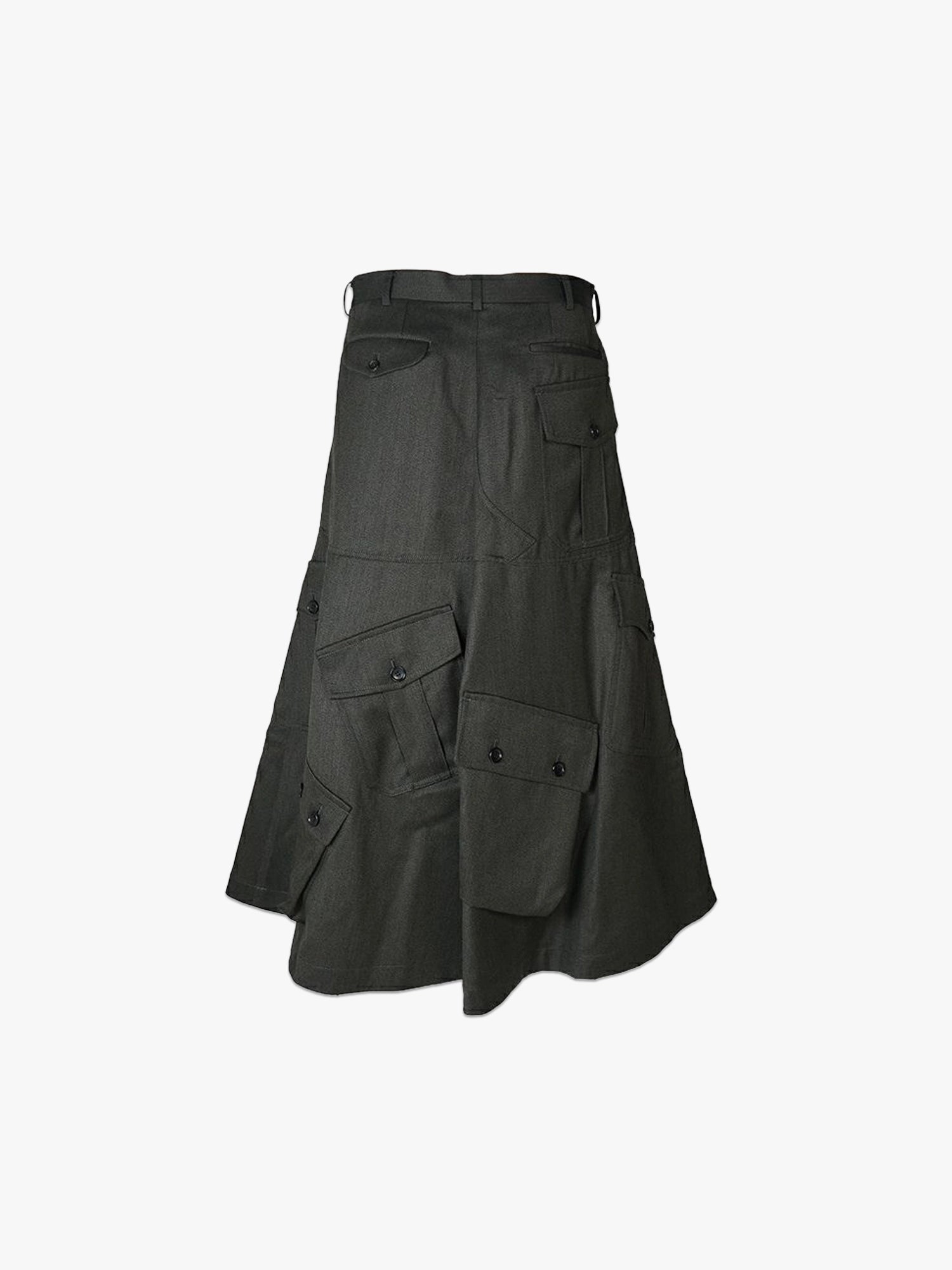 Men's Pocket Panel Skirt - Dark Khaki