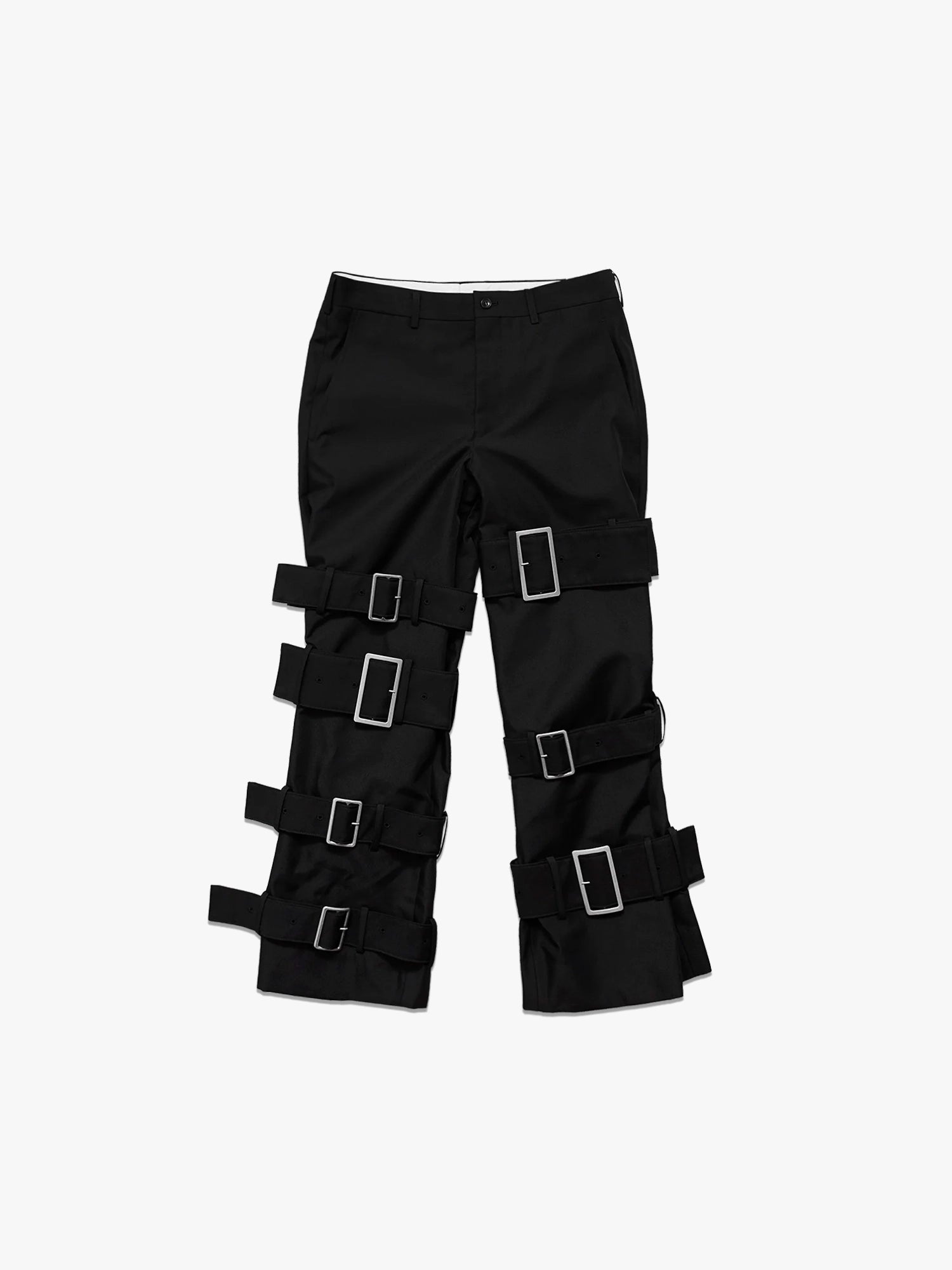 Multi Buckles Pants - Black