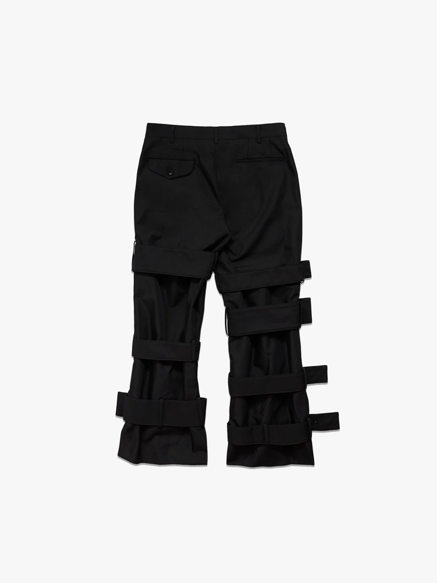 Multi Buckles Pants - Black