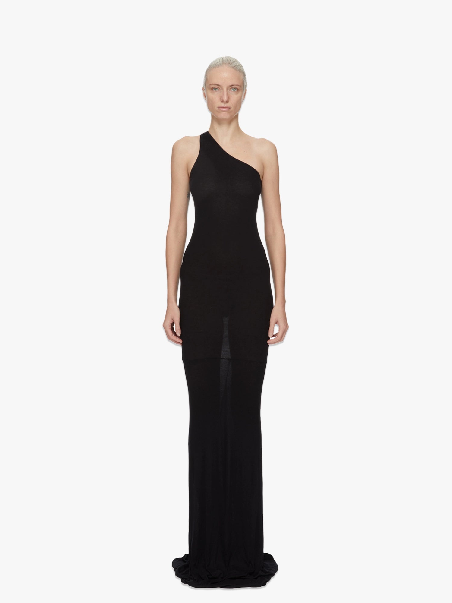 One Shoulder Gown - Black