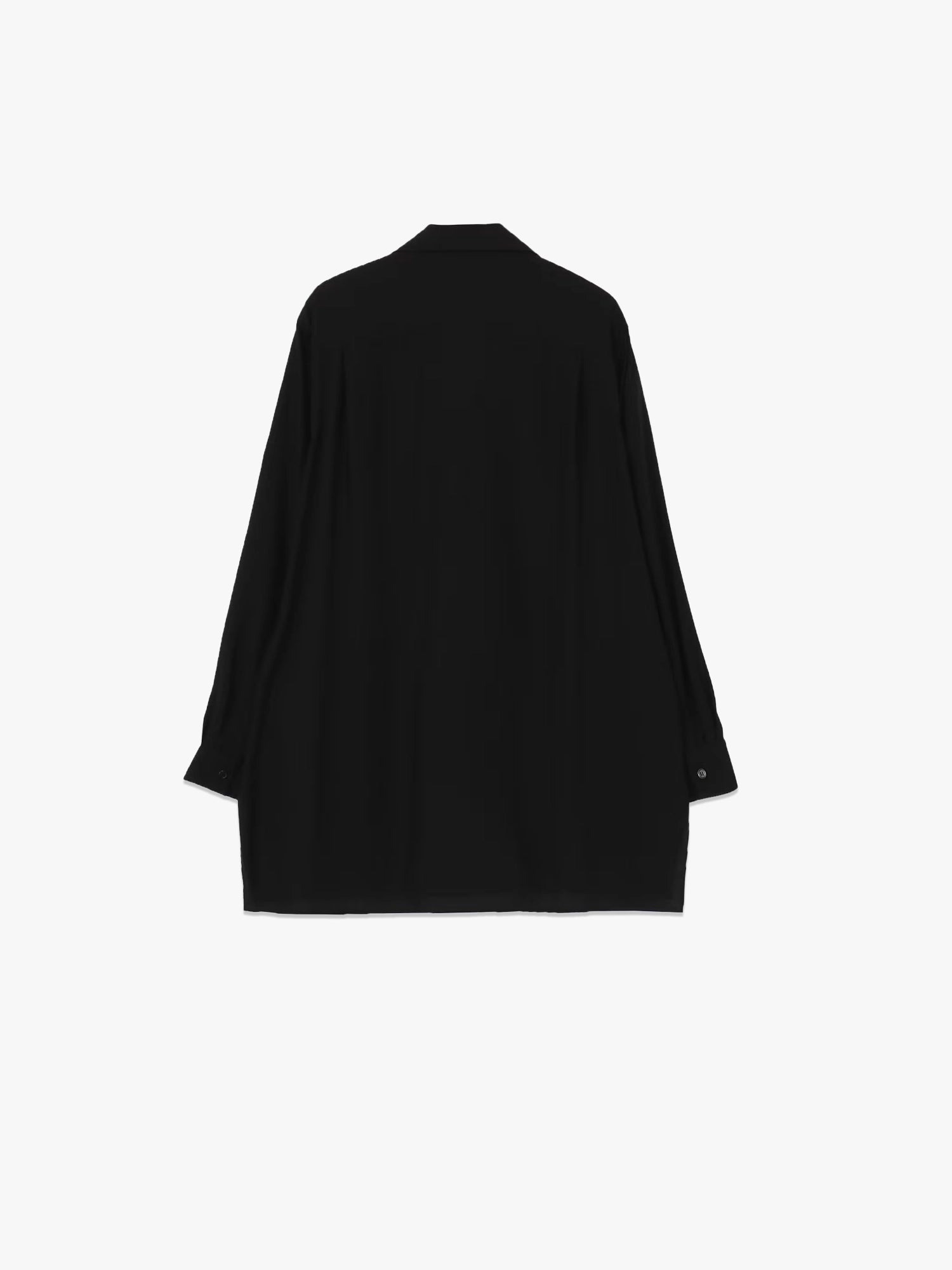 Open Collar Shirt - Black