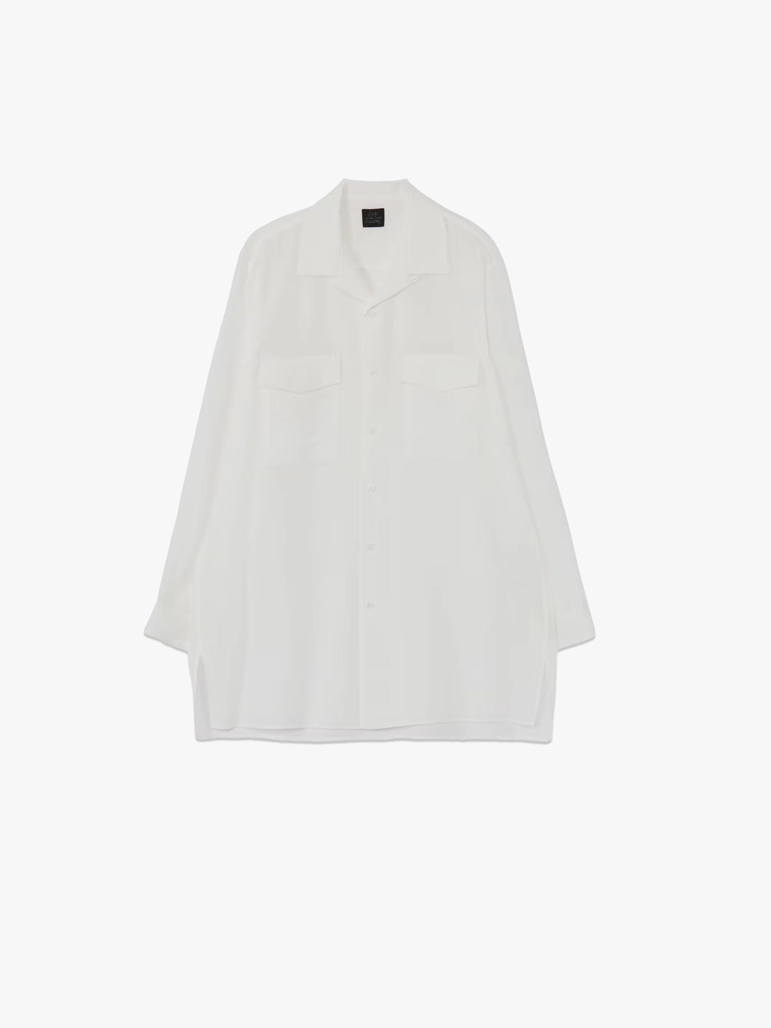 Open Collar Shirt - White