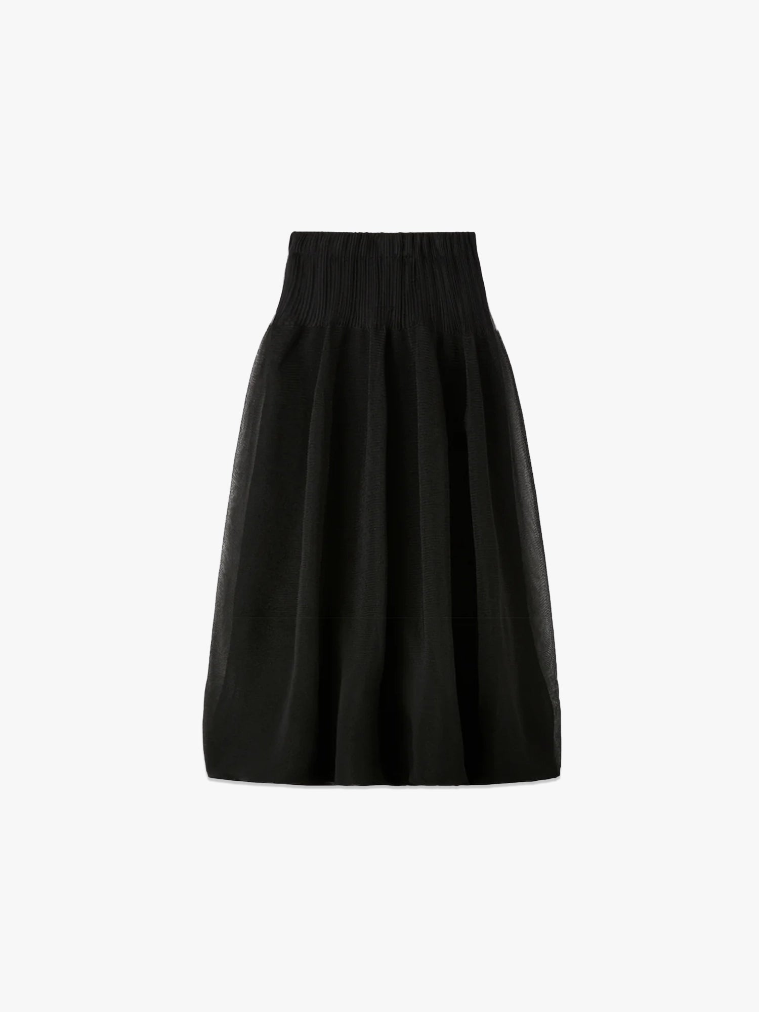 Overwrapped Pottery Skirt - Black
