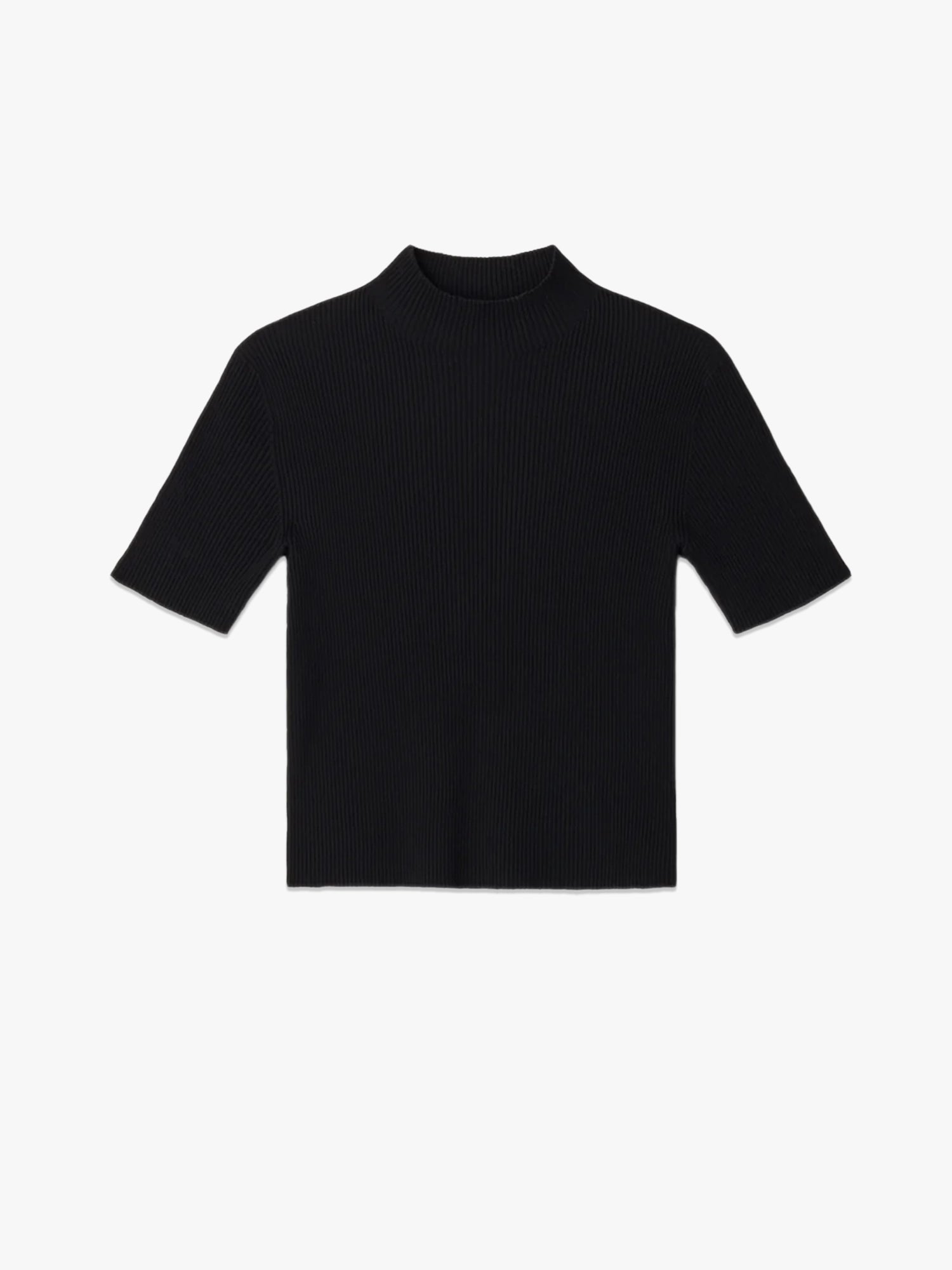 Portrait Short Sleeve Top - Black