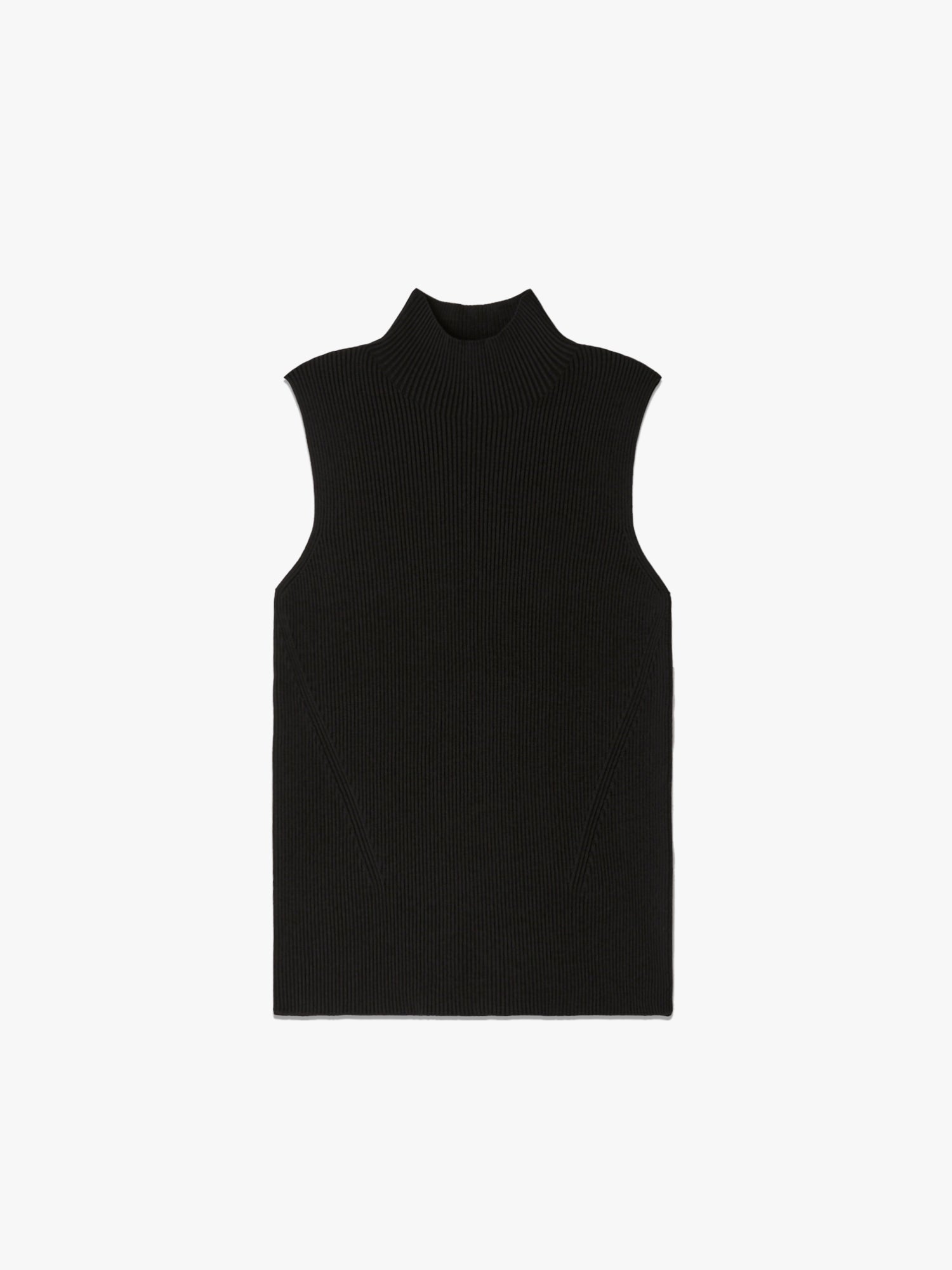 Portrait Sleeveless Top - Black