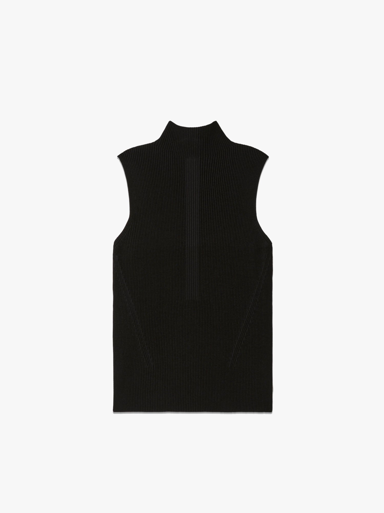 Portrait Sleeveless Top - Black