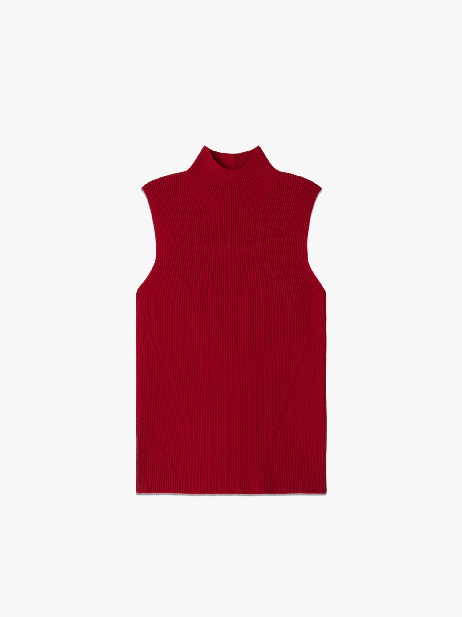 Portrait Sleeveless Top - Maroon