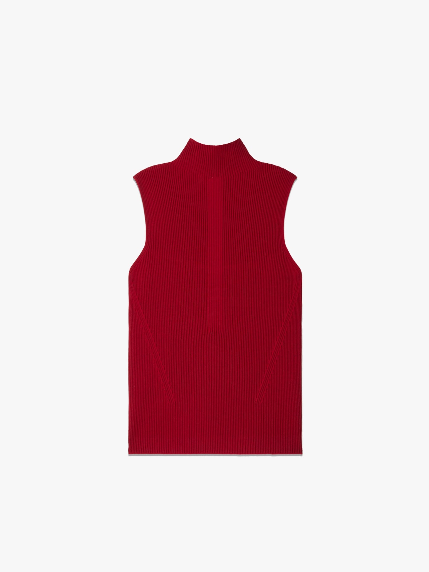Portrait Sleeveless Top - Maroon