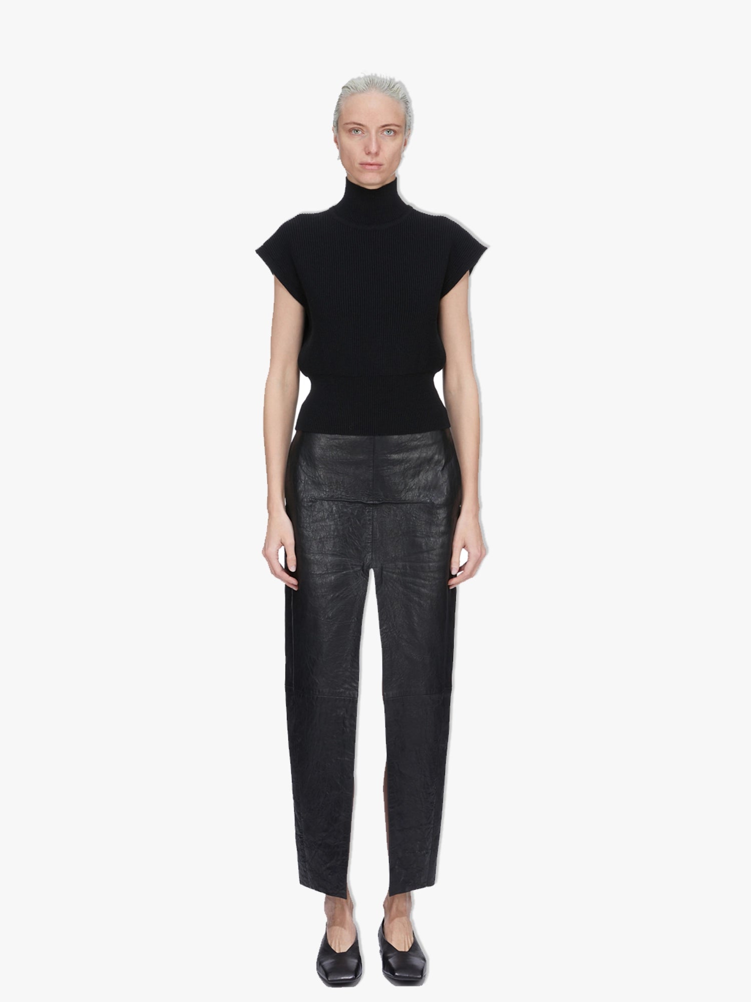SL Turtleneck Top - Black