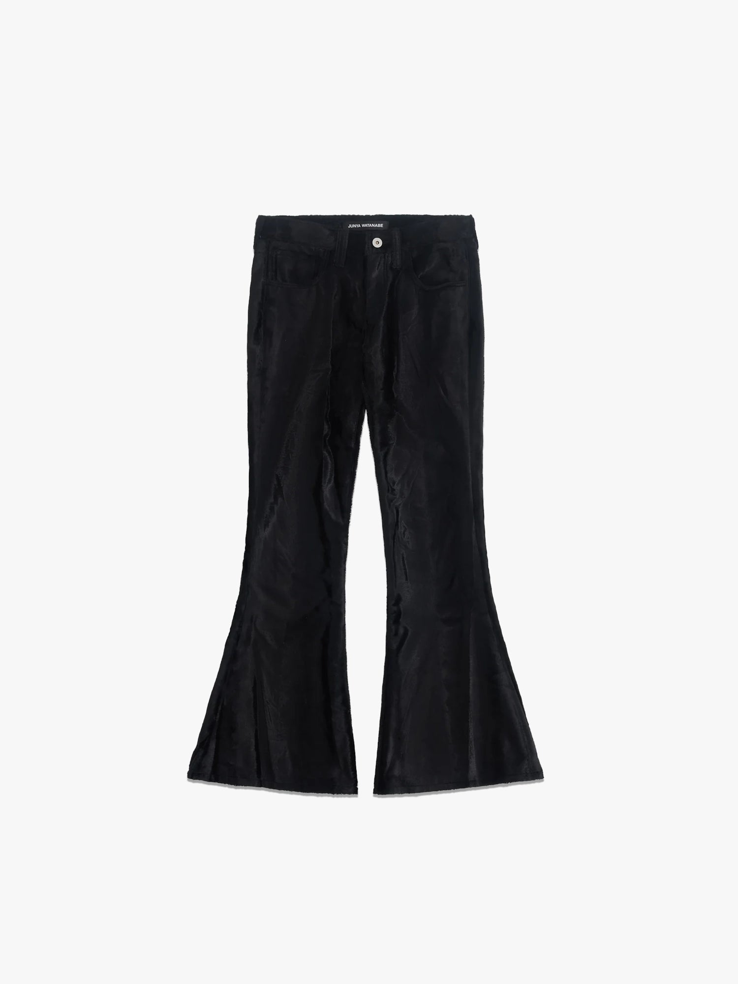 Soft Flared Trousers - Black
