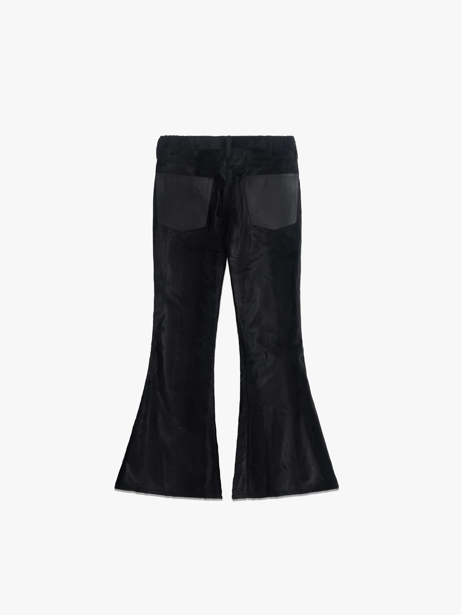 Soft Flared Trousers - Black