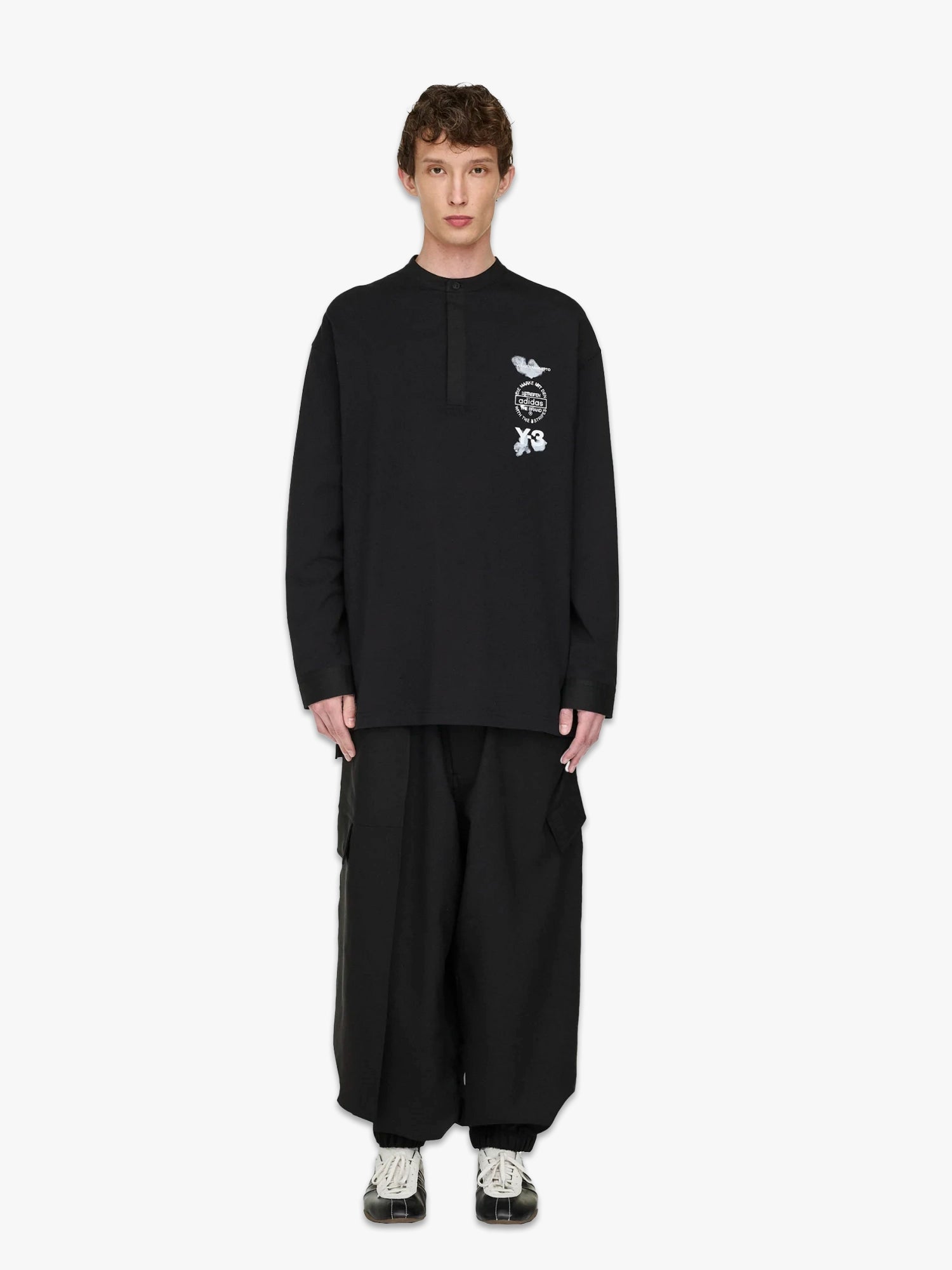 Sport Uniform Cuffed Cargo Pants - Black