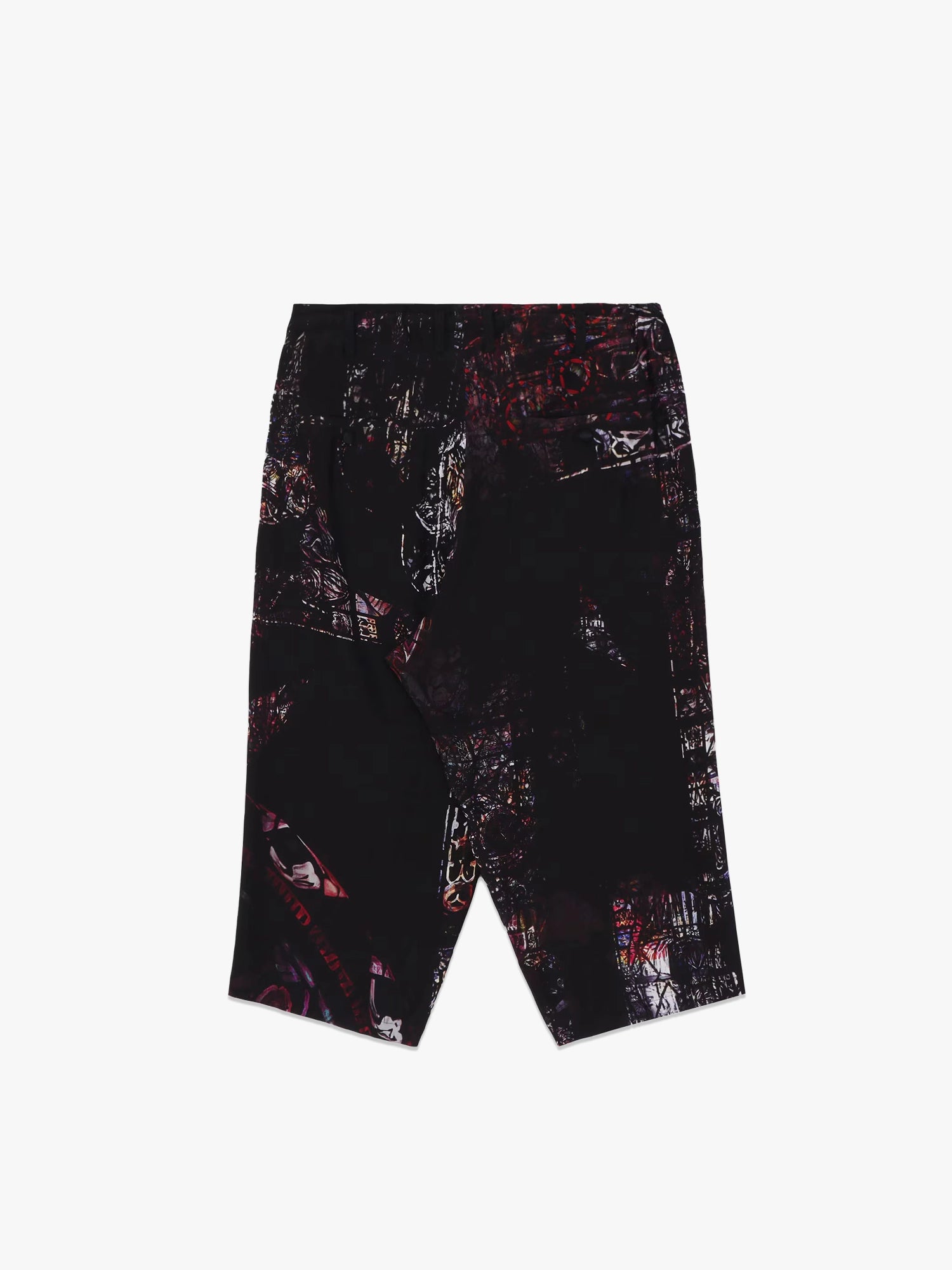 Stain Glass Printed Pants - Black