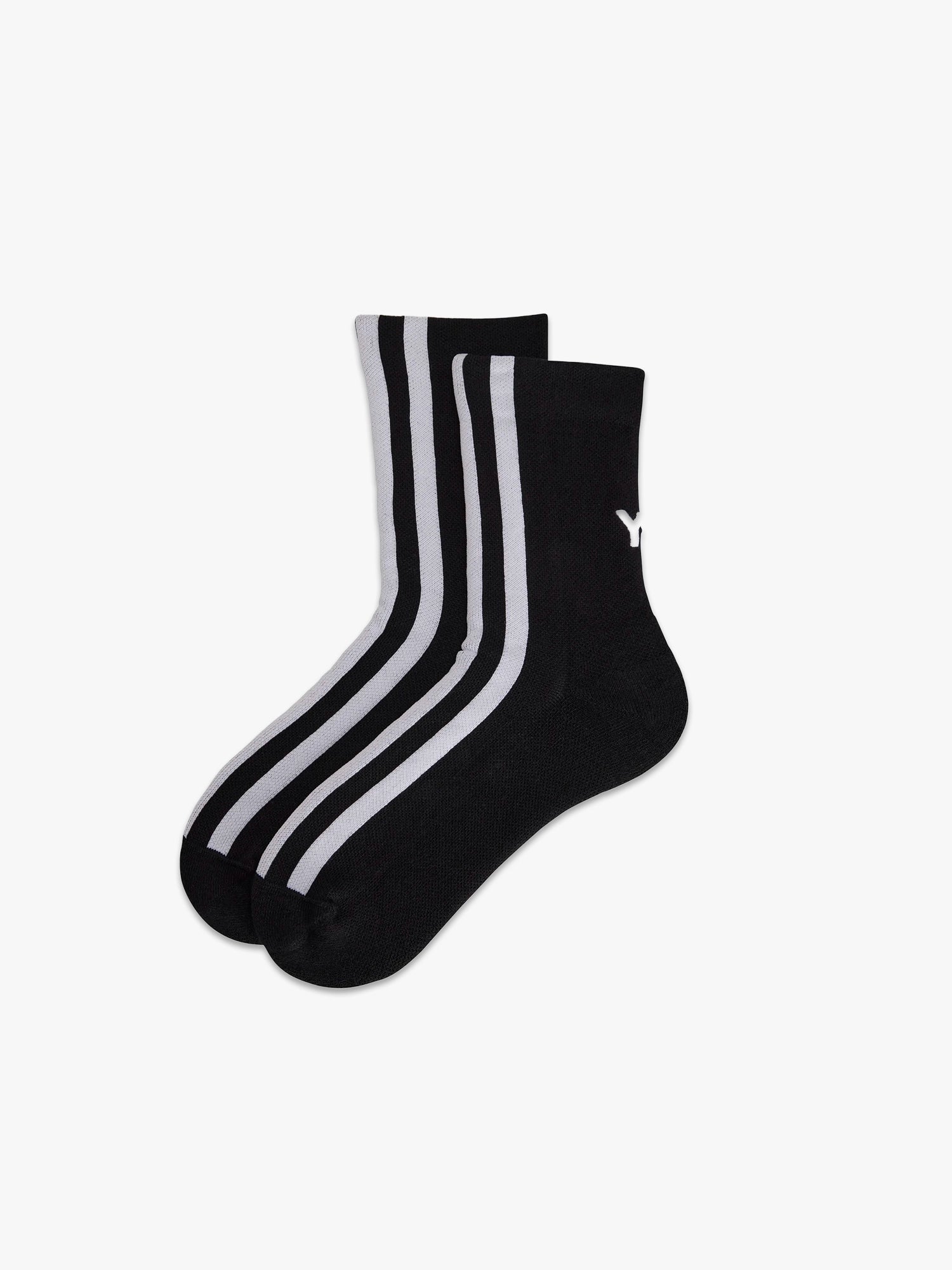 Unisex Stripes Socks - Black