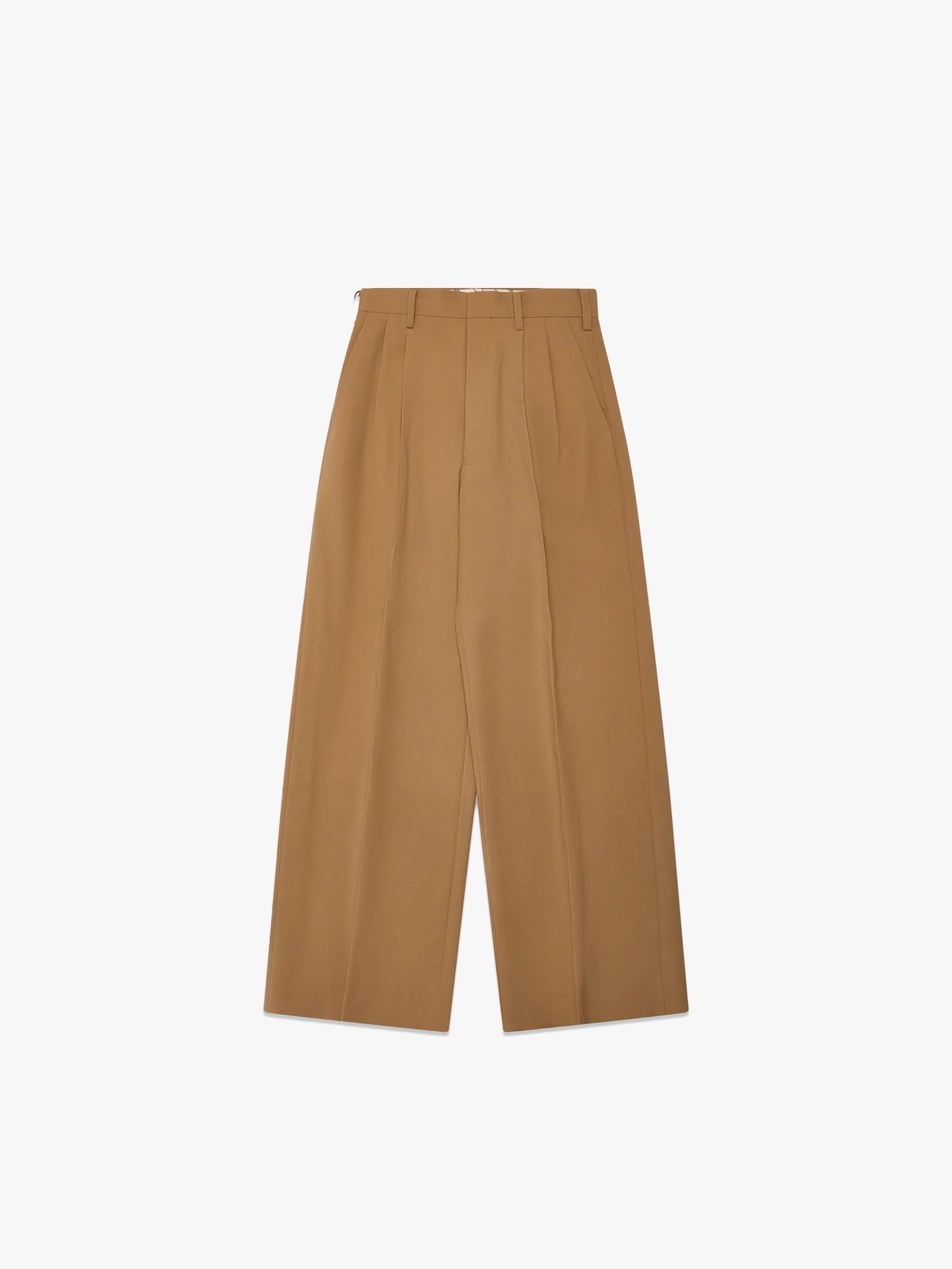 Women's Pleated Trousers - Beige