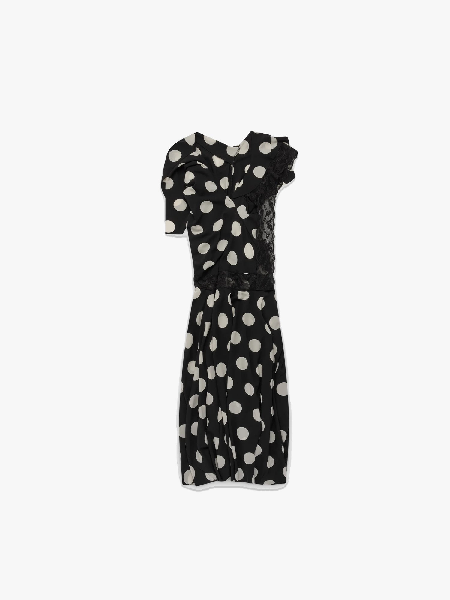 Women's Polka Dot Maxi Dress - Black
