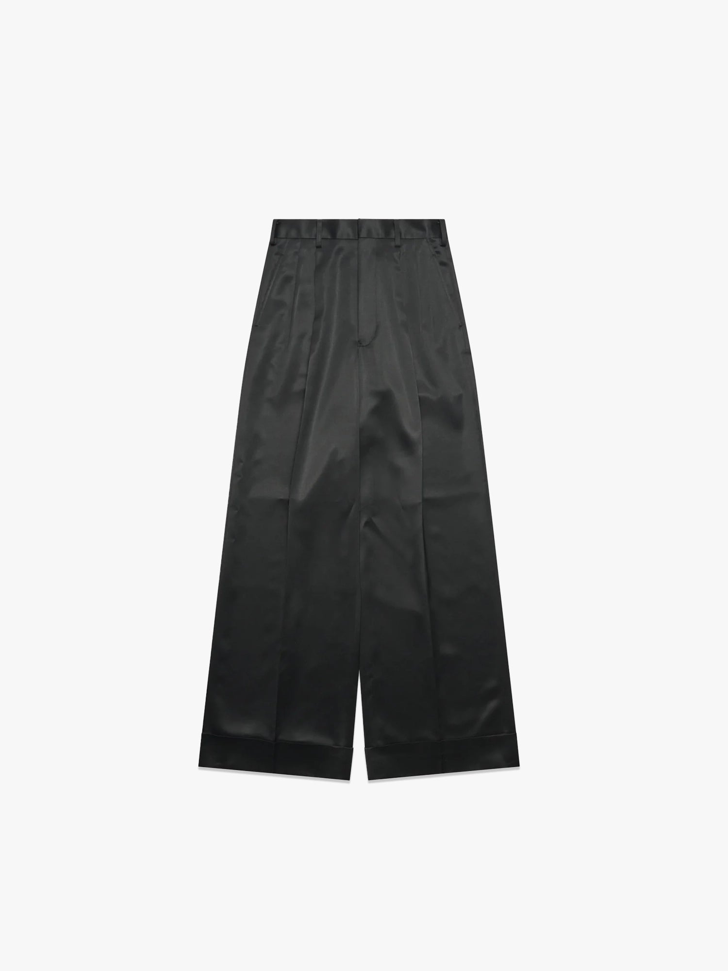Women's Satin Pants - Black