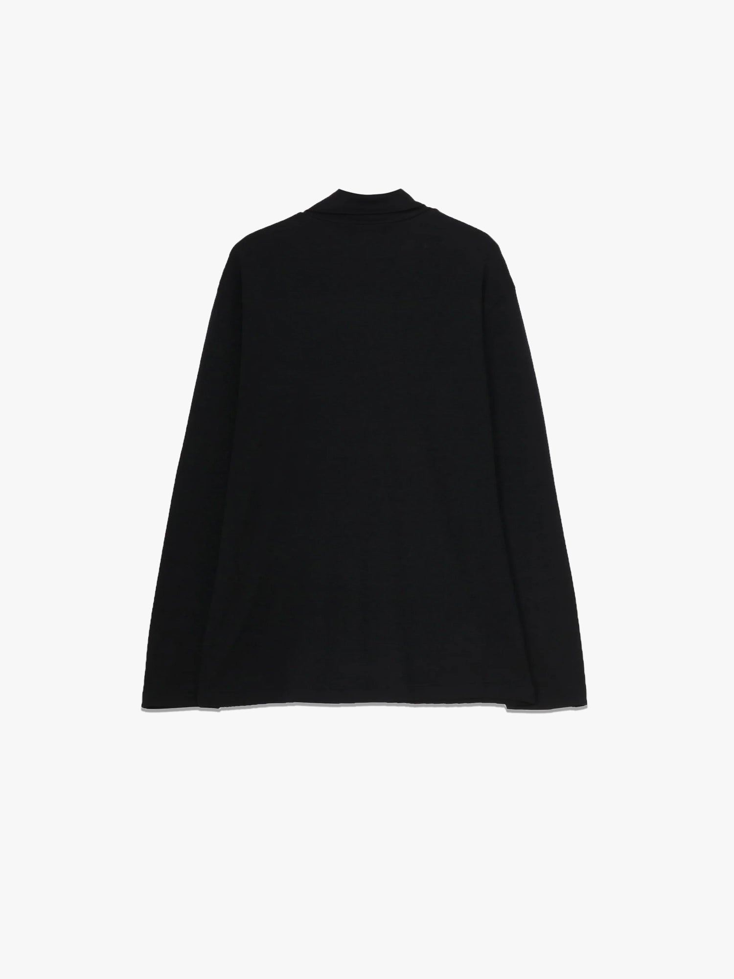 Layered High Neck Top - Black