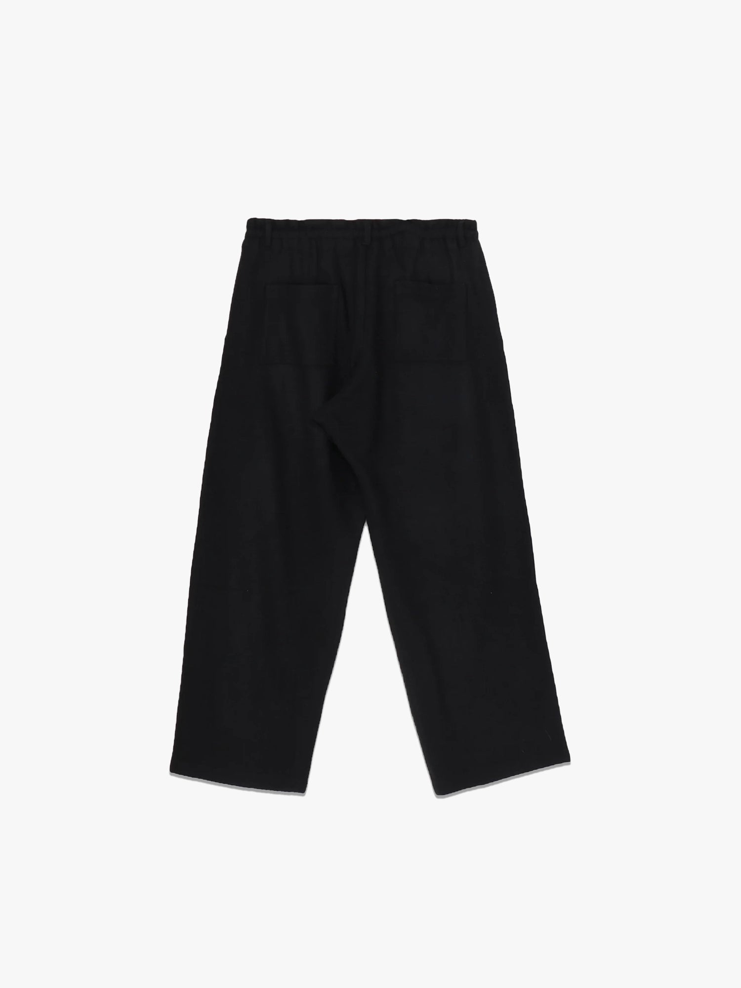 Woollen Jersey Pants - Black