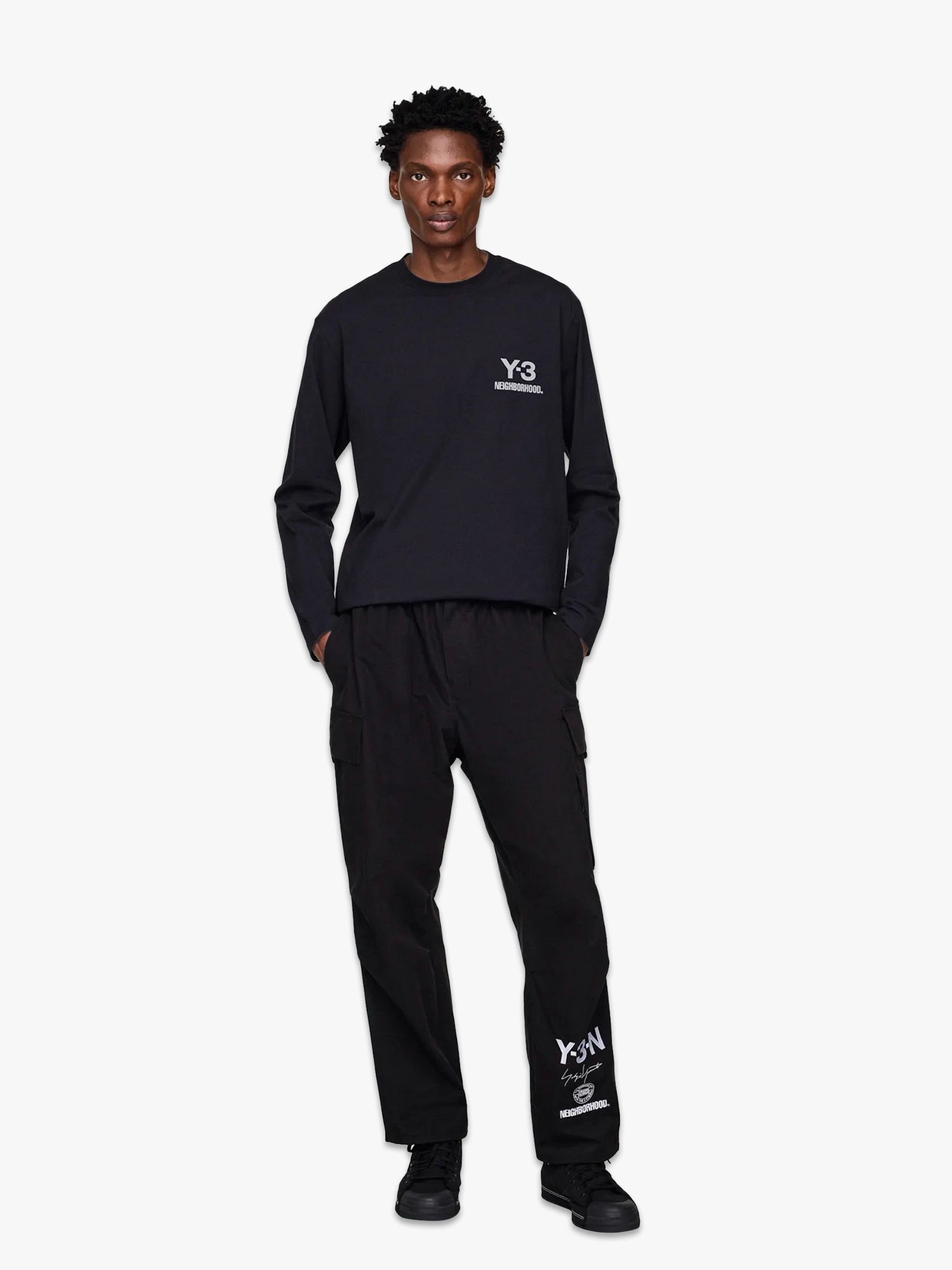 Y-3 x NBHD Logo LS Tee - Black