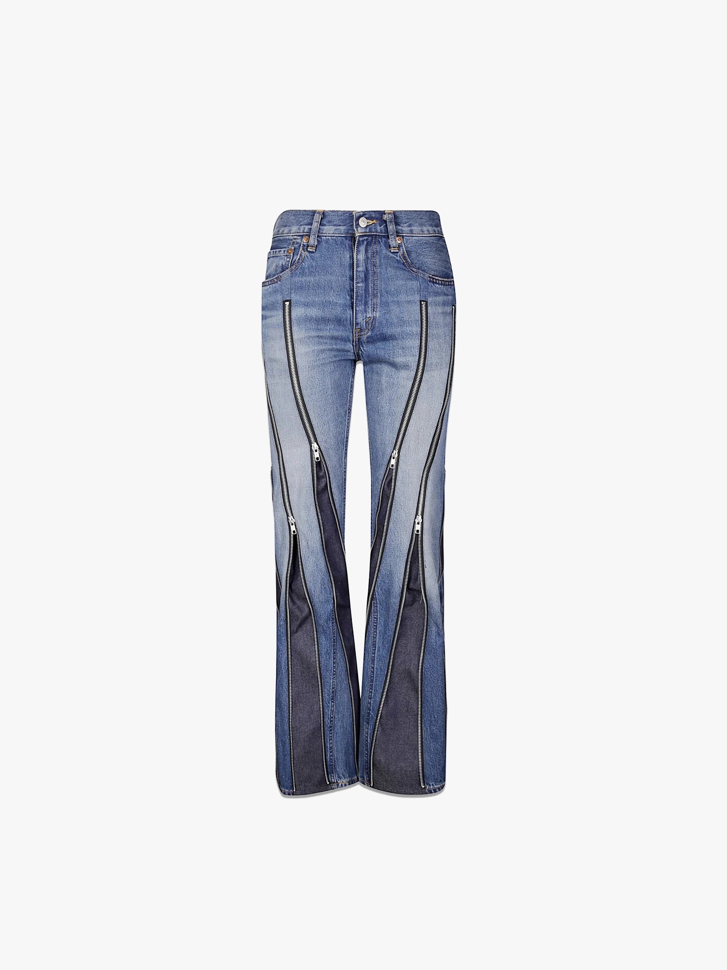 Zip Detailed Jeans - Indigo